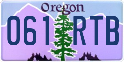 OR license plate 061RTB