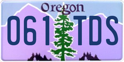 OR license plate 061TDS