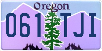 OR license plate 061TJI