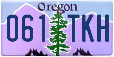 OR license plate 061TKH