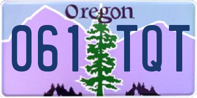 OR license plate 061TQT