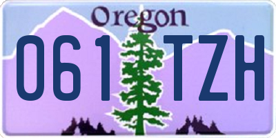 OR license plate 061TZH