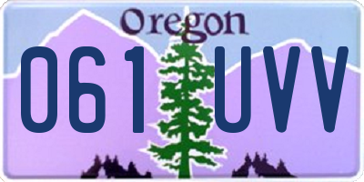 OR license plate 061UVV