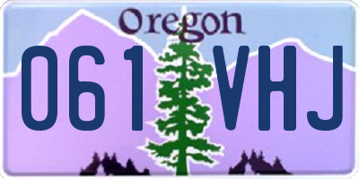 OR license plate 061VHJ