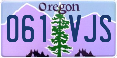 OR license plate 061VJS