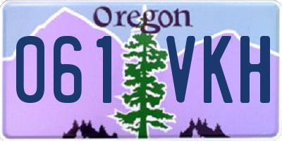 OR license plate 061VKH