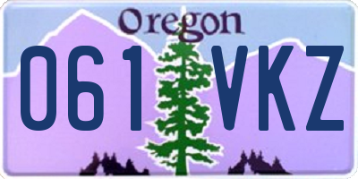 OR license plate 061VKZ
