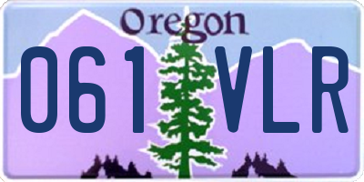 OR license plate 061VLR