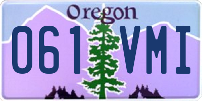 OR license plate 061VMI