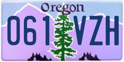 OR license plate 061VZH