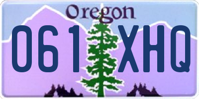 OR license plate 061XHQ