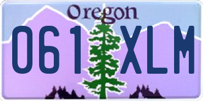 OR license plate 061XLM