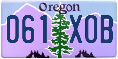 OR license plate 061XOB