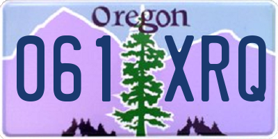 OR license plate 061XRQ