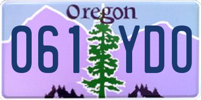 OR license plate 061YDO