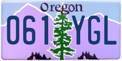 OR license plate 061YGL