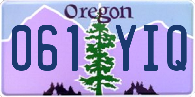 OR license plate 061YIQ
