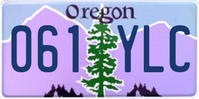 OR license plate 061YLC