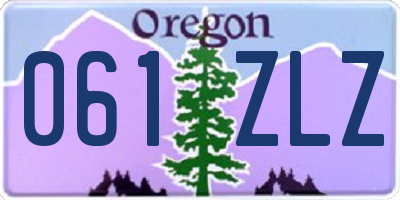 OR license plate 061ZLZ