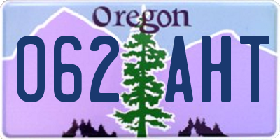 OR license plate 062AHT