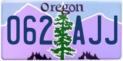 OR license plate 062AJJ