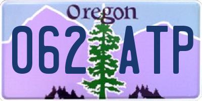 OR license plate 062ATP