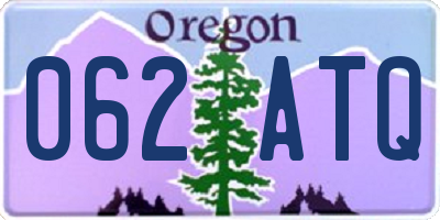 OR license plate 062ATQ