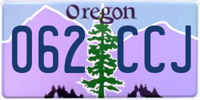 OR license plate 062CCJ