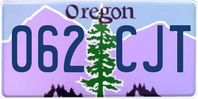 OR license plate 062CJT
