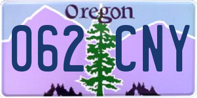 OR license plate 062CNY