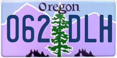 OR license plate 062DLH