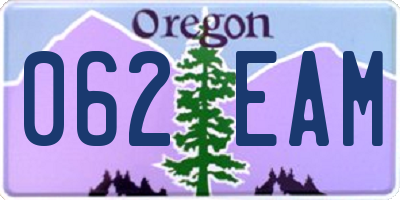 OR license plate 062EAM