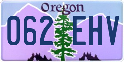OR license plate 062EHV