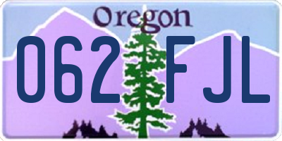 OR license plate 062FJL