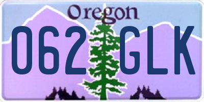 OR license plate 062GLK