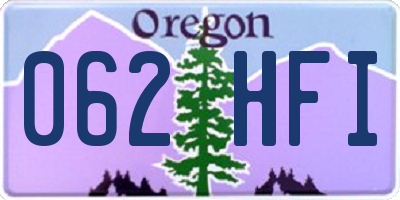 OR license plate 062HFI