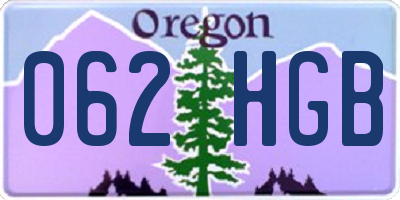 OR license plate 062HGB