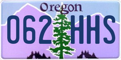OR license plate 062HHS