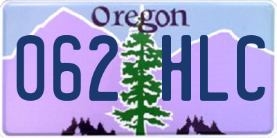 OR license plate 062HLC