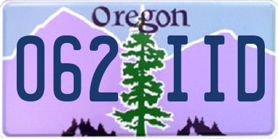 OR license plate 062IID