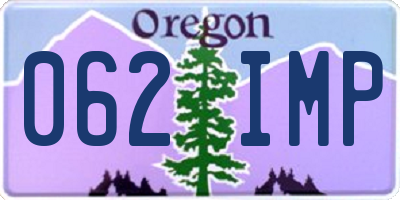 OR license plate 062IMP