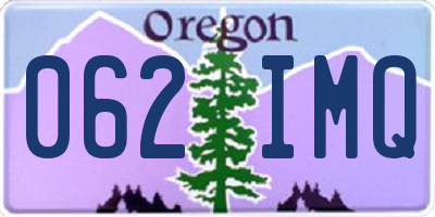 OR license plate 062IMQ