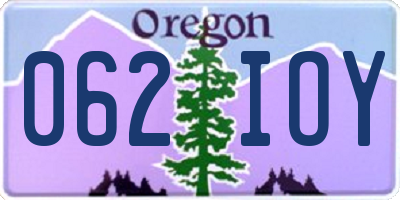 OR license plate 062IOY