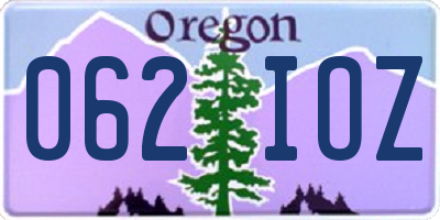 OR license plate 062IOZ