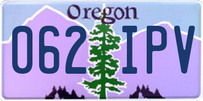 OR license plate 062IPV