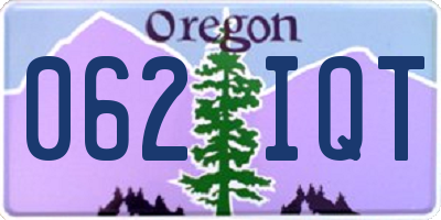 OR license plate 062IQT