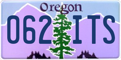 OR license plate 062ITS