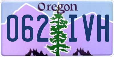 OR license plate 062IVH