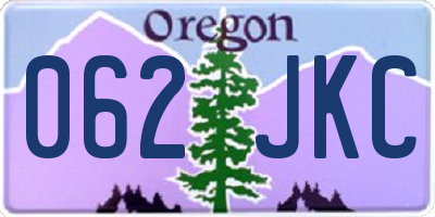 OR license plate 062JKC
