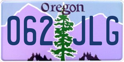 OR license plate 062JLG